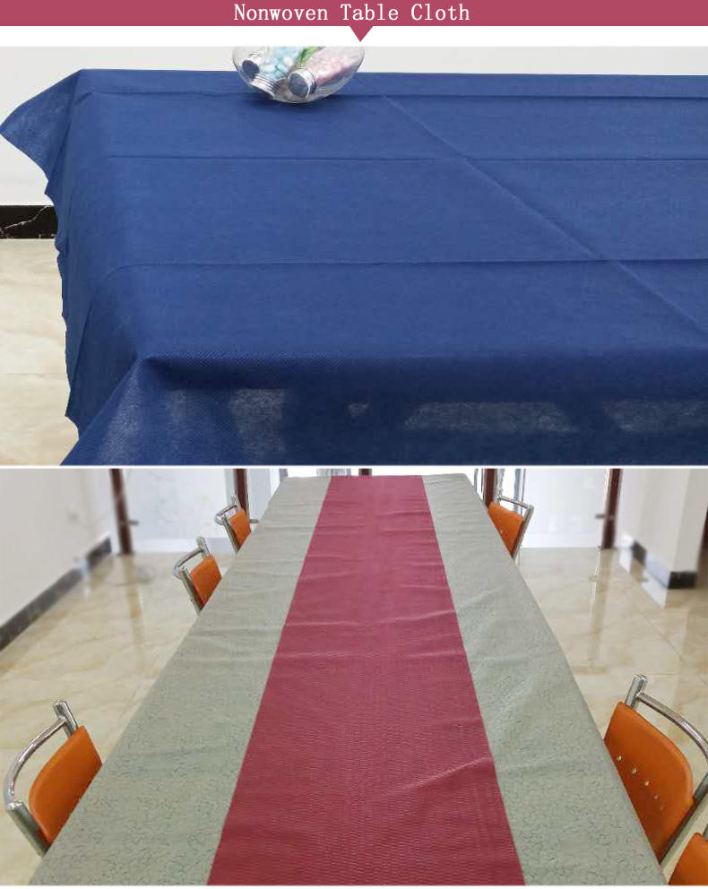 Custom non woven tablecloth fabric colours style Nanqixing