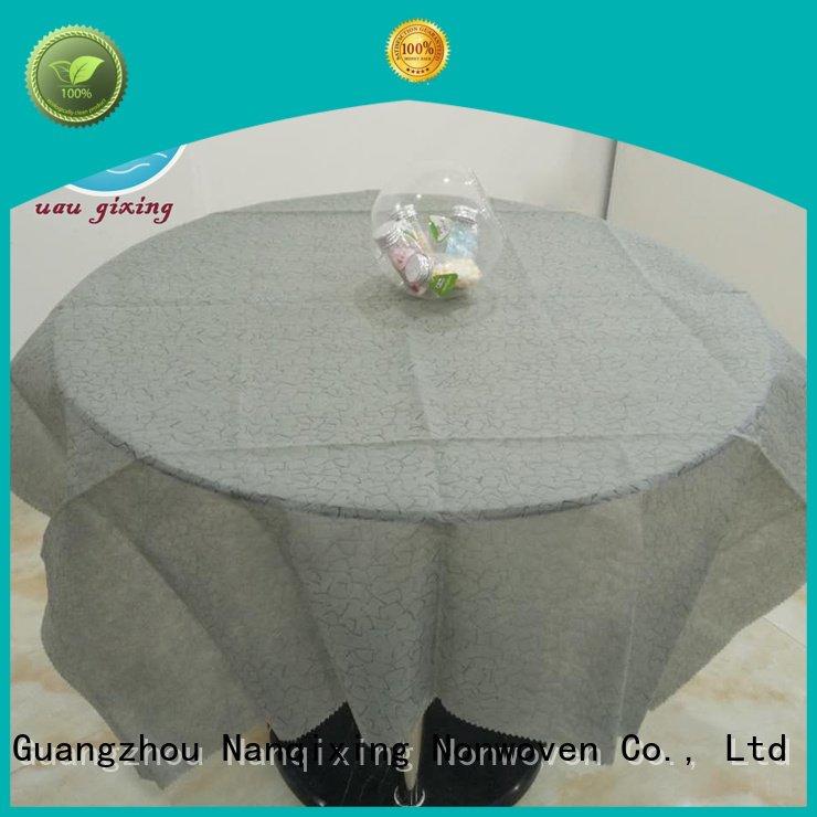 Custom non woven tablecloth nonwoven cloth different Nanqixing