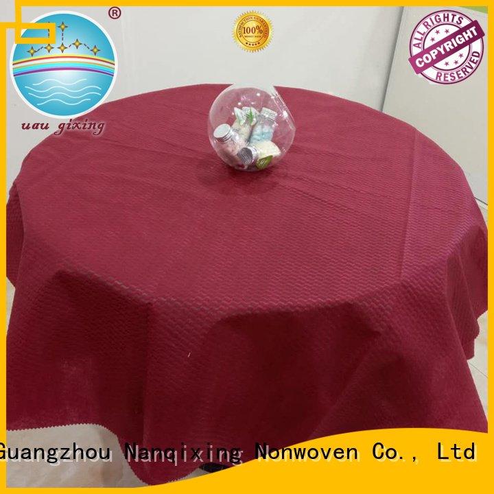 Custom non woven tablecloth sizes cloth nonwoven Nanqixing