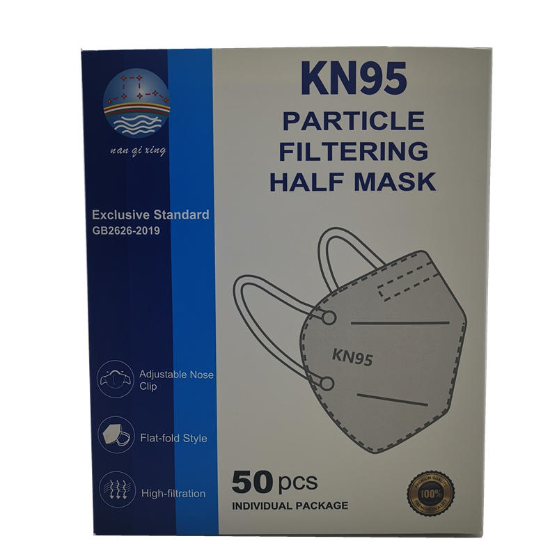 NANQIXING KN95/FFP2 masks hot sale disposable protective masks non-medical ear strap color 50 masks
