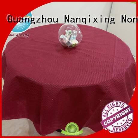 hotels perforated Nanqixing non woven tablecloth